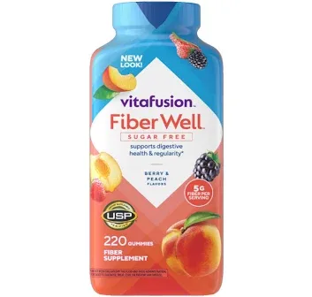 Vitafusion Fiber Well Gummies 220 Count Sugar Free Exp: 08/27
