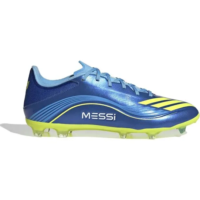 F50 League Messi FG/MG Football Boots Team Royal Blue/Solar Yellow/Semi Blue Burst / UK6