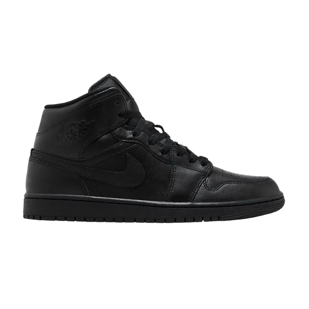 Air Jordan 1 Mid Triple Black