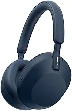 WH-1000XM5 Wireless Headphones Industry Leading Over Ear Headphones with Auto Noise Canceling Optimizer, Crystal Clear H