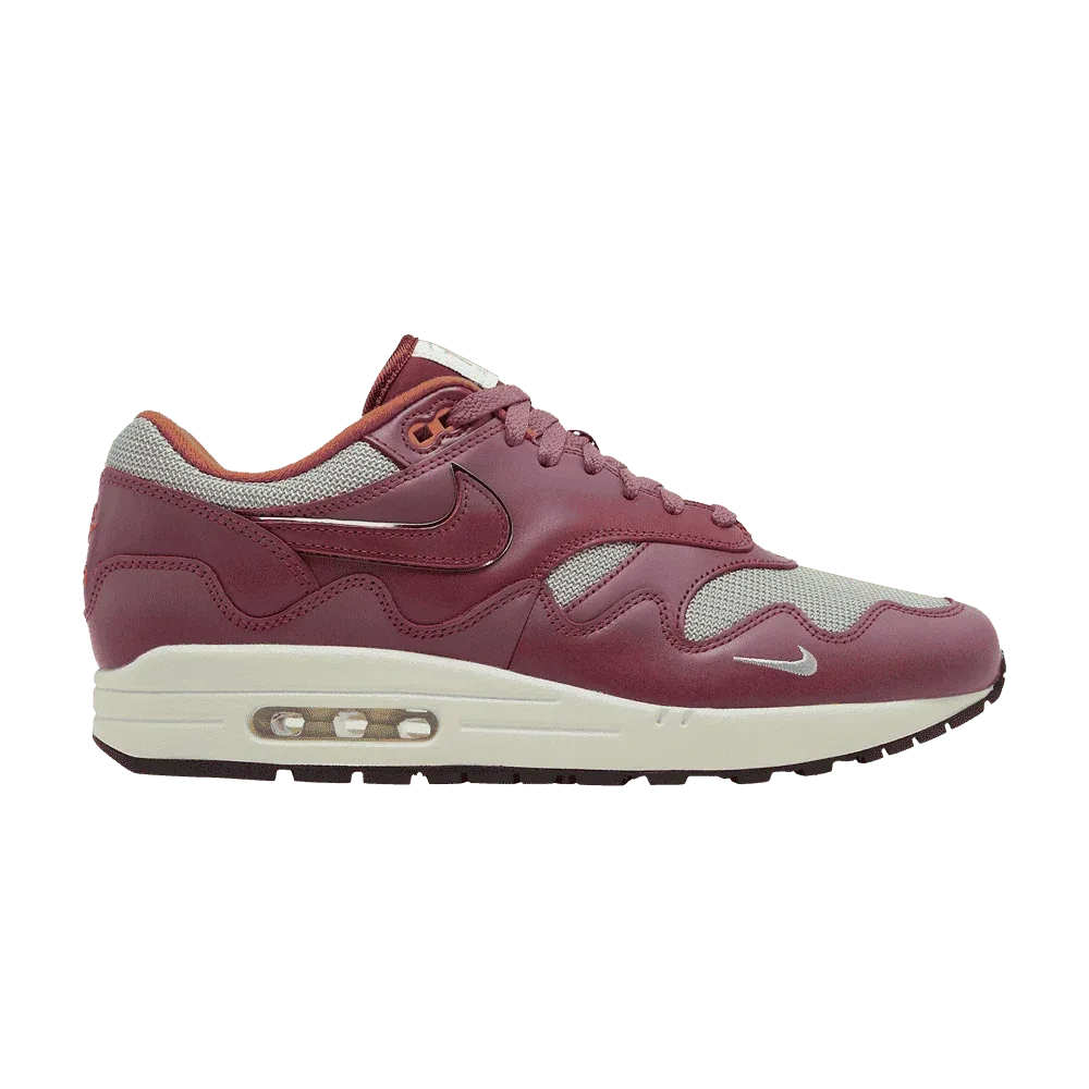 Air Max 1 Patta Waves Rush Maroon