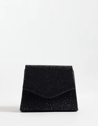True Decadence mini embellished shoulder bag in black