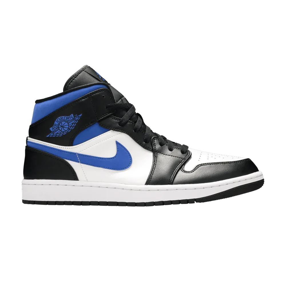 Air Jordan 1 Mid White Black Royal