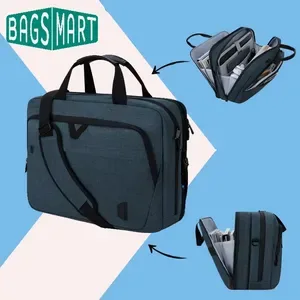BAGSMART 173 Inch Laptop Bag Expandable Computer Bag Laptop Briefcase Men Women Laptop Shoulder Bag Work Business Travel