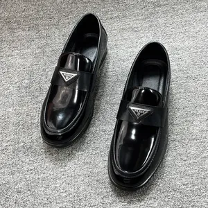 Brand Free Delivery Luxury Mens Leather Dress Shoes - Casual and Formal Fashionable One-Foot Shoes