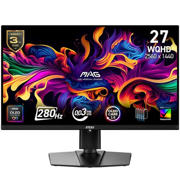 MSI MAG 271QPX QD-OLED Gaming Monitor