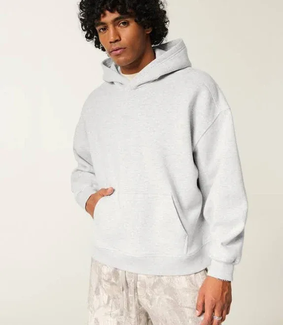 Hollister Feel Good Super Boxy Logo Hoodie