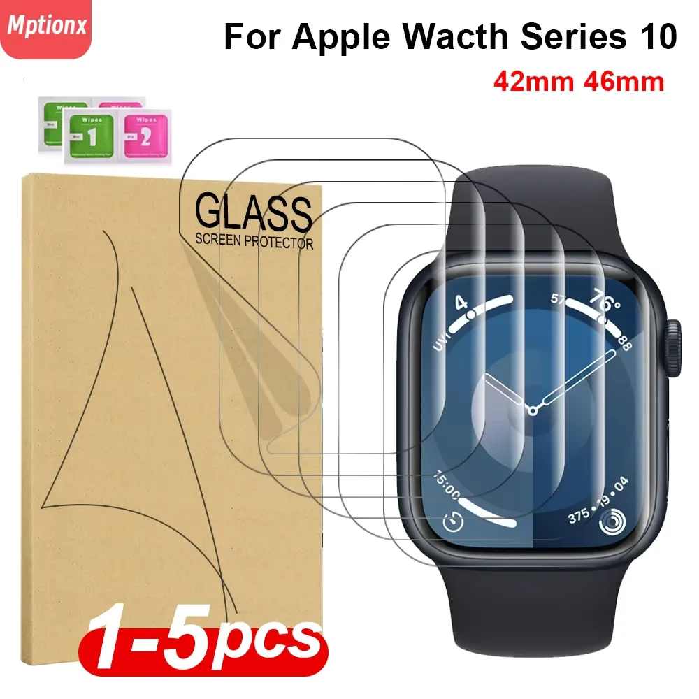 Screen Protector Film For Apple Watch Series 10 46mm 42mm Soft TPU Hydrogel HD Clear Film for iWatch 10 42MM 46MM Access