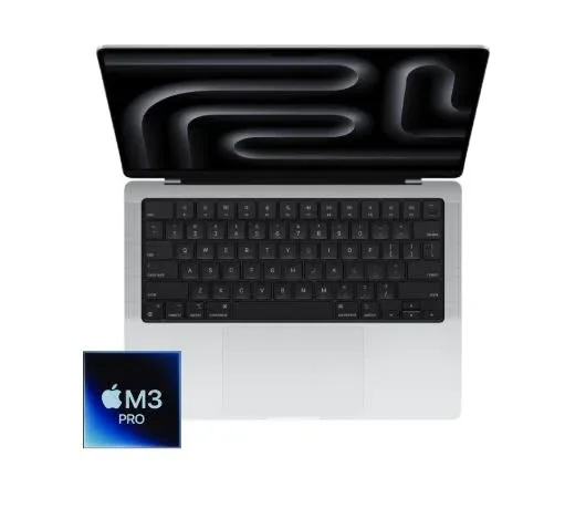 MacBook Pro 14-inch M3 Pro 11-Core CPU, 14-Core GPU-18GB RAM-512GB SSD (2023)- Silver - Grade A+ Certified Pre-owned (Ne