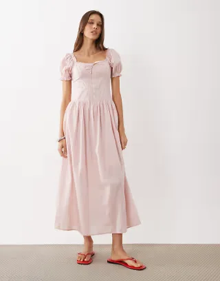 Cotton On Daisy midaxi dress in cherry blossom