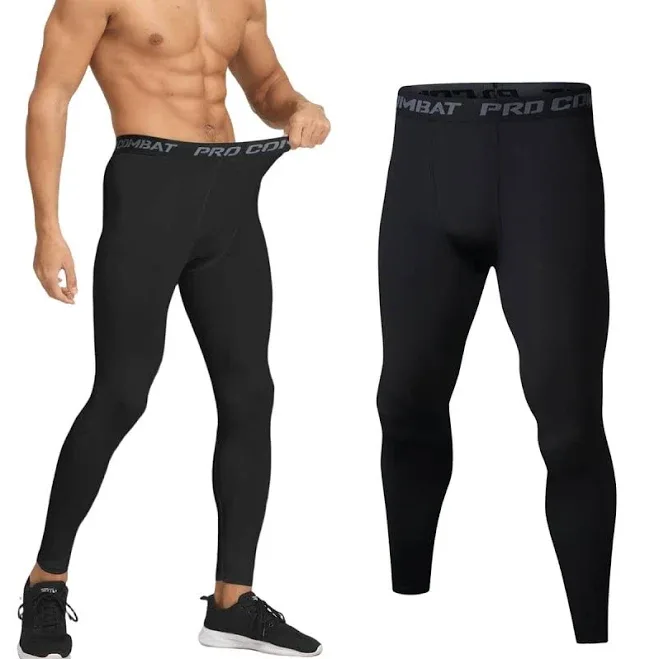 Men's Compression Sport Long Pants,Comfortable Breathable Running Tight Running Tights Workout Leggings Athletic Base La