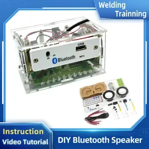 DIY Bluetooth Speaker Kit: Learn Soldering with Electronic Soldering Training Kit & Instruction, Black