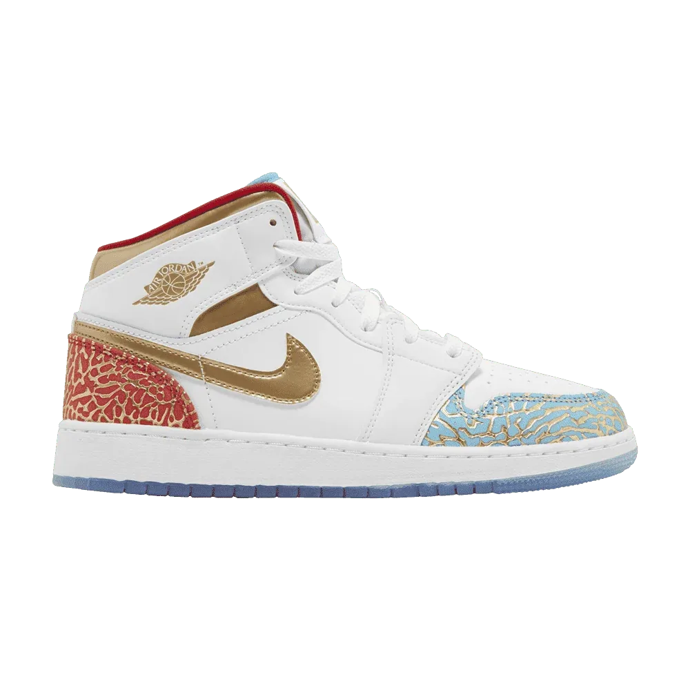 Air Jordan 1 Mid GS NC to Chi