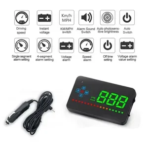 Car DC AC Power Inverter Wiiyii A2 Auto GPS HUD wireless charging pad Speedometer Windshield Project Head Up Display Ele
