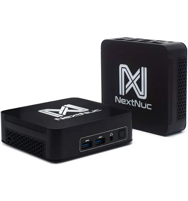 NextNuc - intel 13Pro Mini Desktop (i7-13620H, 16GB, 512GB SSD, Intel UHD, WiFi 6, Bluetooth 5.2, Win 11 Home) - Black