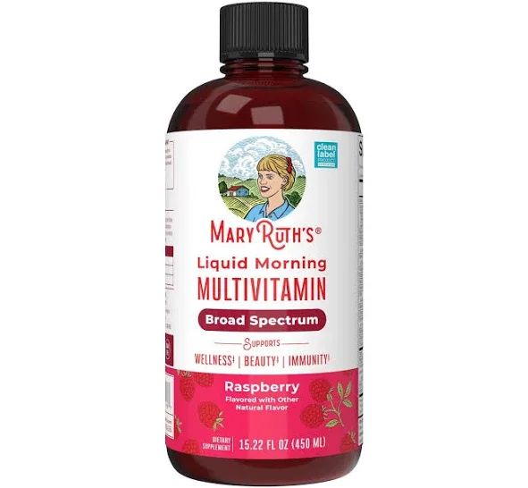 MaryRuth's Liquid Morning Multivitamin Raspberry