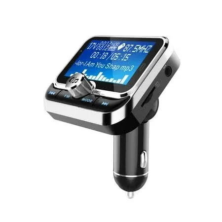 Tarmeek Bluetooth FM Transmitter Car MP3 Player with 5.0 Noise Reduction, Qc3.0 Fast Charging, USB Drive Support, Hands-