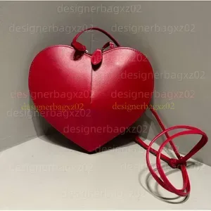 Alia Heart Genuine Leather Heart-Shaped Crossbody Bag - Designer Single Shoulder Handbag for Women - Luxury Evening Purs