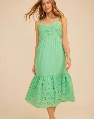 maurices Women's Bare Mixed Fabric Midi Dress