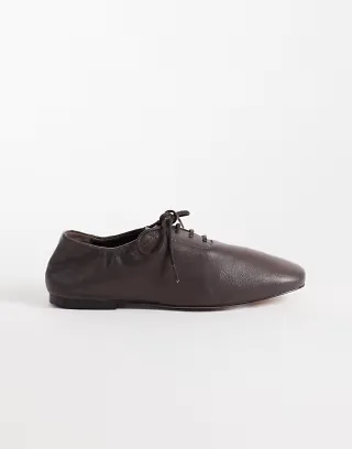 Bronx Jazz-ette lace up flat shoes in brown