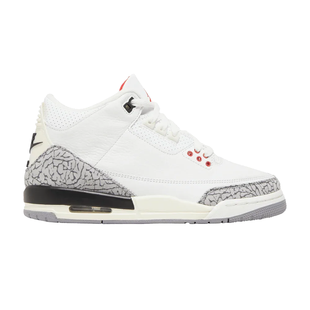 Air Jordan 3 Retro GS White Cement Reimagined