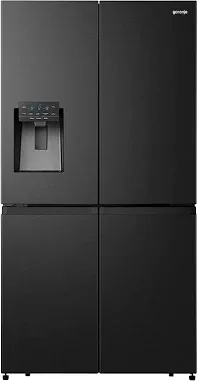 Gorenje 4 doors french bottom freezer refrigerator with ice crusher & water dispenser, 541 l, nrm9181sbi