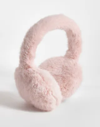 My Accessories ear muffs in in pink faux fur