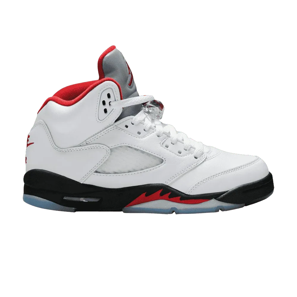 Air Jordan 5 Retro Fire Red Silver Tongue (GS)