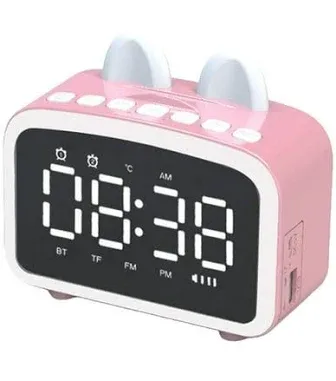 Ikohbadg Wireless Bluetooth Speaker with Alarm Clock