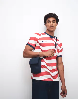 Nike USA World Cup short sleeve home jersey in red and white