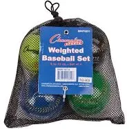 Champion Sports Weighted Training Baseballs bbwtset4