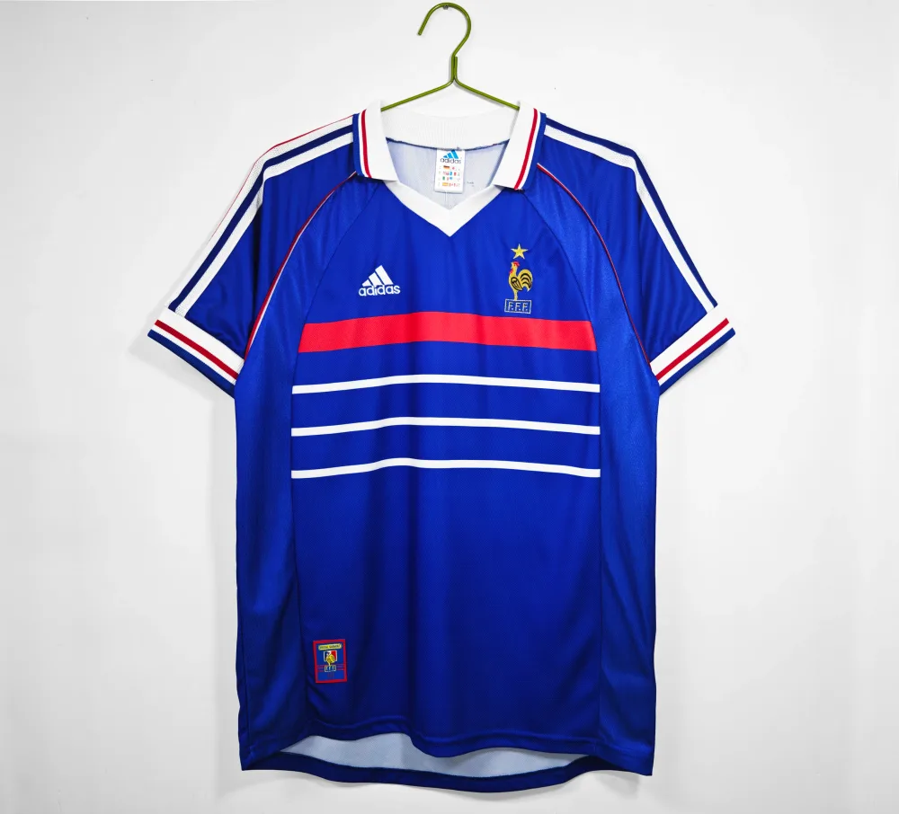 Retro France Home Football Shirt 98/99