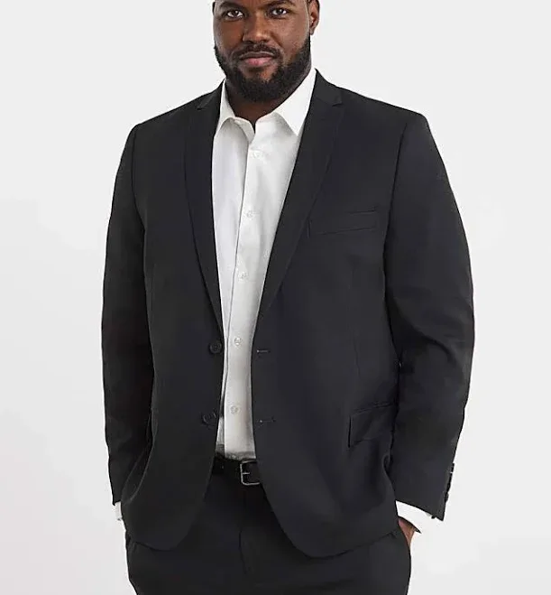 Regular Fit Essential Suit Jacket - Men's Blazers - Size 54S - Black