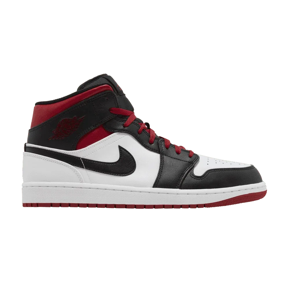 Air Jordan 1 Mid Gym Red Black Toe