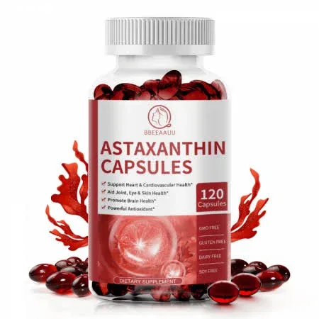Alliwise Astaxanthin Soft Gel Capsule Supplement Promotes Cardiovascular Health