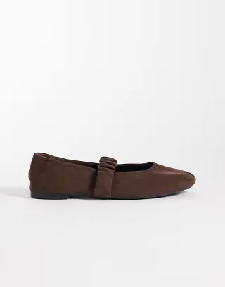 Cotton On Brooklyn mary jane ballet flats in brown