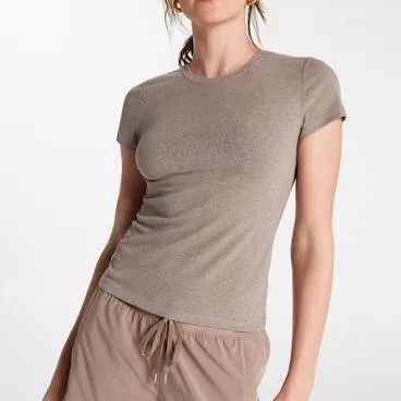 CALIA Women's Everyday Rib Short Sleeve Tee