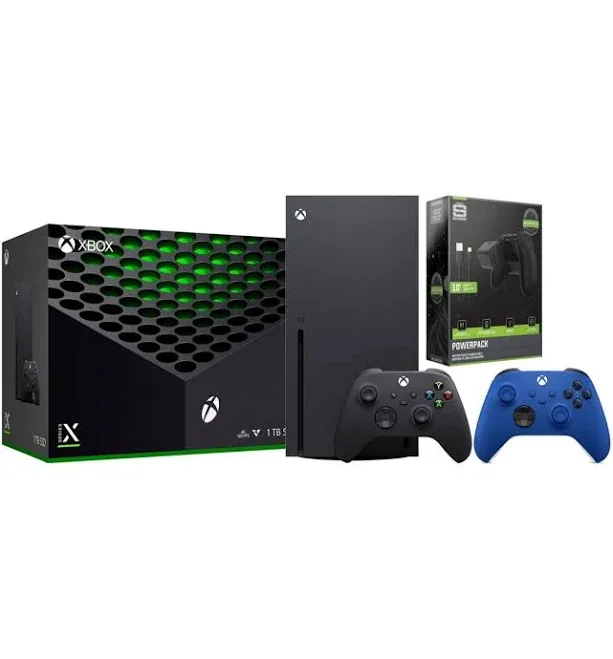 Xbox Series X 1TB Disc Console with Extra Controller and Battery Pack