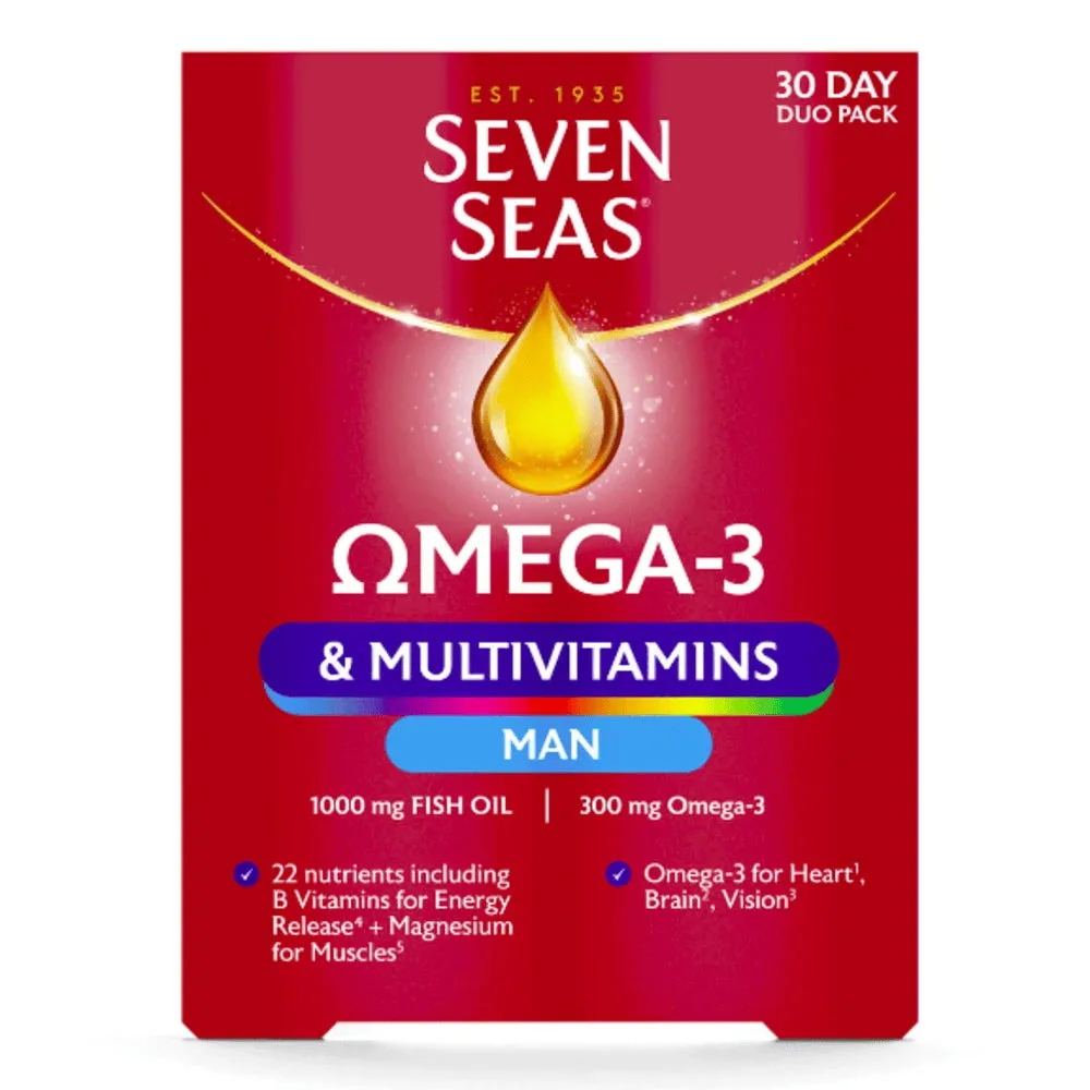 Seven Seas Omega-3 & Multivitamins Man x60