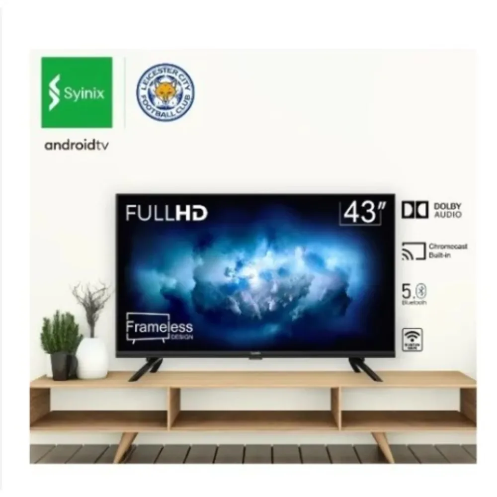 Syinix 43-inch Smart Android Led Tv – Full Hd, I-cas