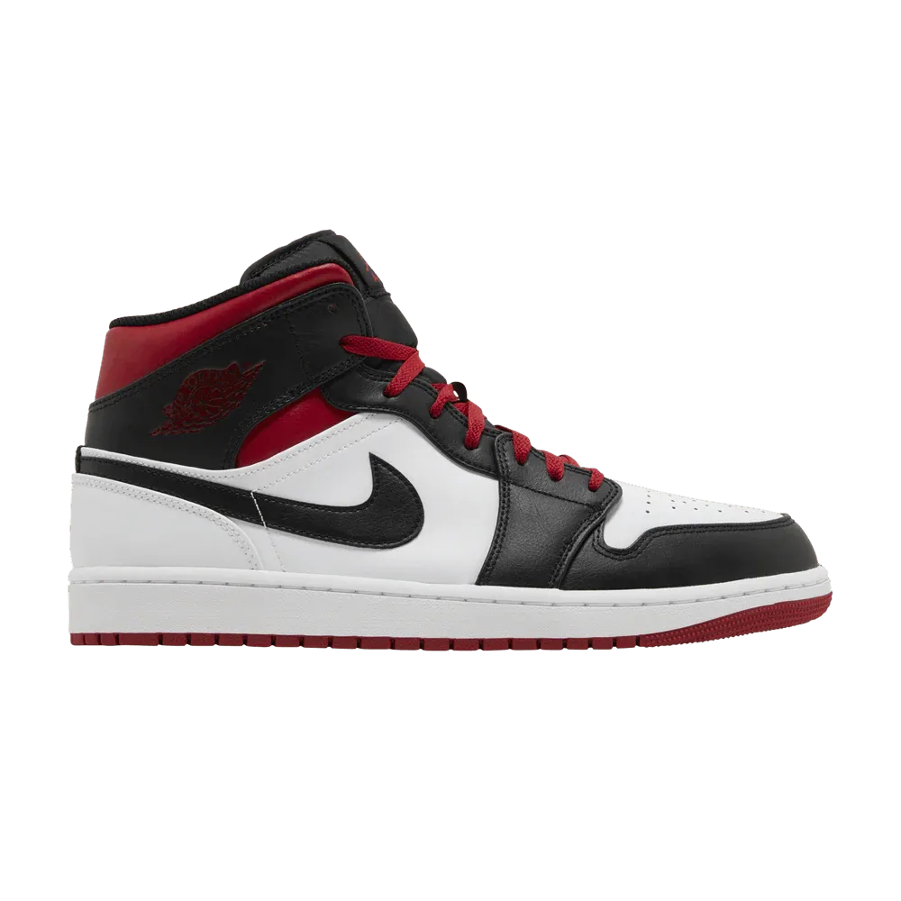 Air Jordan 1 Mid Gym Red Black Toe