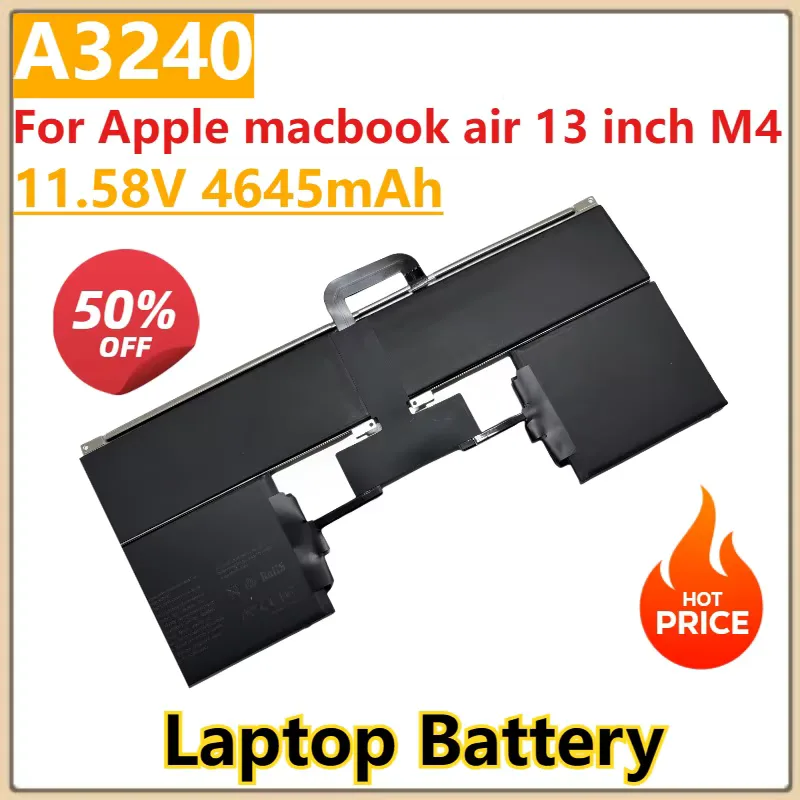 New A3240 Laptop Battery 11.58V 4645mAh For Apple macbook air 13 inch M4