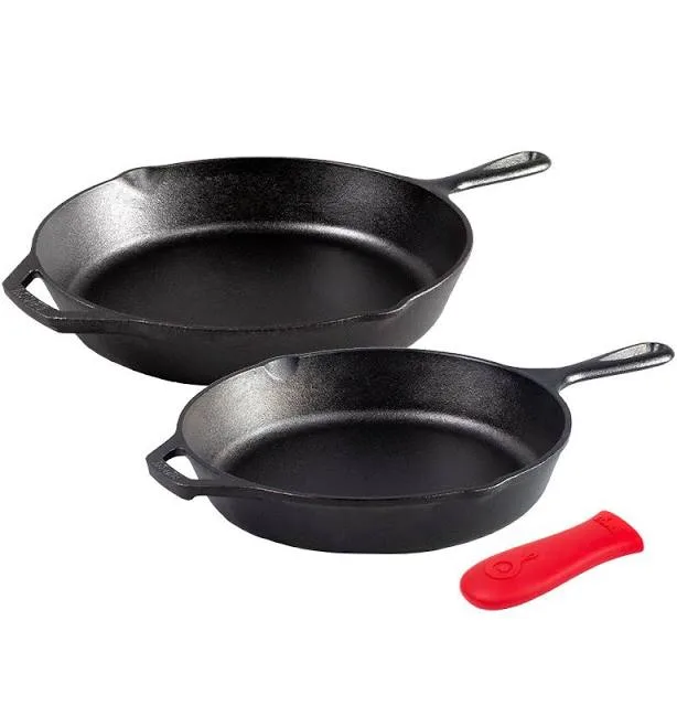 Lodge Fan- Favorite Skillets Set with Handle Holder
