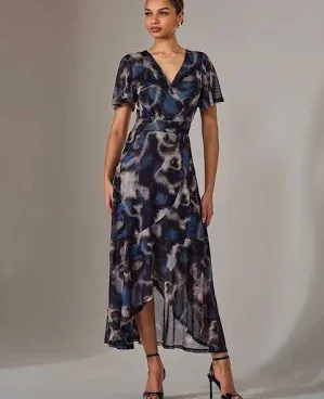 Jolie Moi Women's Wrap Midaxi Dress
