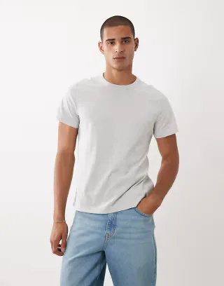Abercrombie & Fitch everyday essential t-shirt in gray