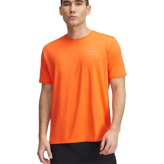 Under Armour Men's Vanish Energy Short-Sleeve Performance Gym Top - FIRE/FIRE
