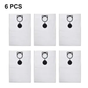 Metabo 6pcs Fleece Dust Filter Bags - Replacement for 25, 35, ASR 50 L Vacuum Cleaner Parts