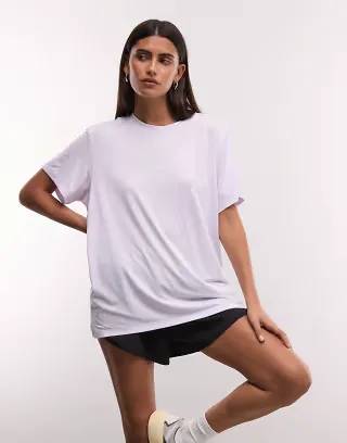 adidas Performance D4T T-shirt in lilac