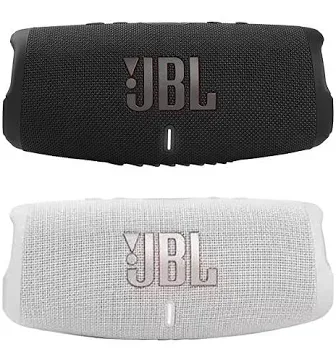 Charge 5 - Waterproof Portable Bluetooth Speaker - Black/White (Pair)