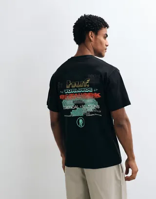 HUF Worldwide Network graphic t-shirt in black
